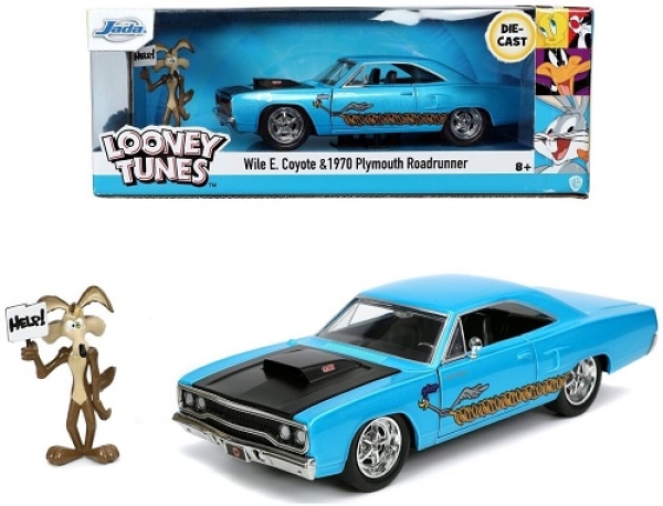 253255028 Looney Tunes Wile E. Coyote & 1979 Plymouth Road Runner 1:24